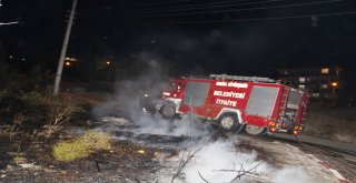 Şehir Merkezindeki Ot Yangını Korkuttu