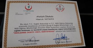 2 Okula Beslenme Dostu Okul Sertifikası