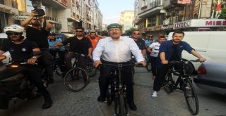 Başkan Aydın 500 Bisikletliyle Birlikte Pedal Çevirdi