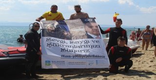 Engelli Dalış Rekortmeninden Anlamlı Dalış