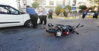 Aydında Polis Aracı İle Motosiklet Çarpıştı; 1 Yaralı