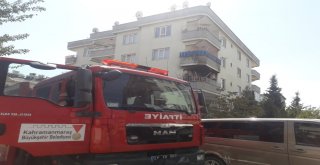 Balkonda Çıkan Yangın Korkuttu