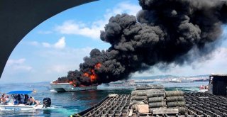 İspanyada Yolcu Gemisi Alev Alev Yandı