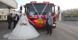İtfaiye Aracı Bu Kez Gelin Arabası Oldu