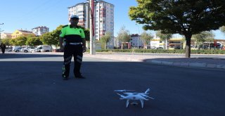 Kayseride Drone İle Trafik Denetimleri Arttı