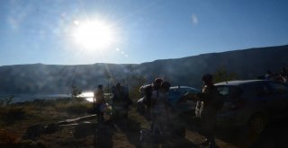 (Özel Haber) Nemrut Krater Gölünde Kamp Heyecanı