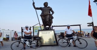 Plajlardaki Güvenlik Bisikletli Polislere Emanet