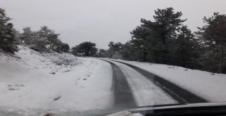 Bursanın Dağ İlçeleri Beyaza Büründü