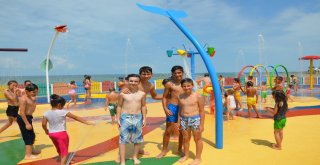 Çocuklardan ‘Su Oyun Parkına Yoğun İlgi