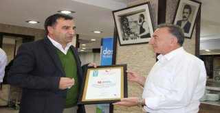 Erzurum Türkiye Dil Ve Edebiyat Derneğinden Türkçe İsimli İşletmelere Teşekkür Belgesi