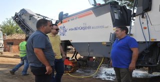 Büyükşehirden Nazillide Yol Hamlesi