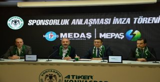 Atiker Konyaspor Medaş/mepaş İle Sponsorluk Anlaşmasını Yeniledi