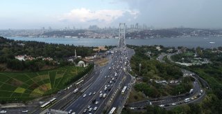 İstanbulda Okula Uyumun İlk Gününde Oluşan Trafik Yoğunluğu Havadan Görüntülendi