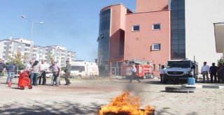 Genç Devlet Hastanesinde Tatbikat Yapıldı