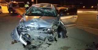 Samsunda Otomobil Takla Attı: 1 Yaralı