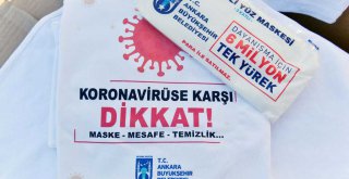 BÜYÜKŞEHİR'DEN TİŞÖRTLÜ KORONAVİRÜS FARKINDALIK ETKİNLİĞİ