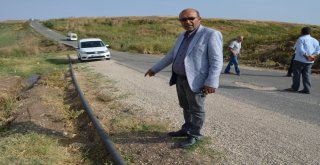 Köylülerden Bozuk Yol Protestosu