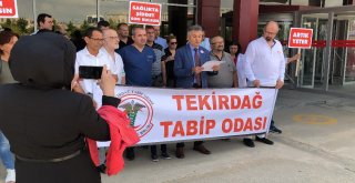 Çorluda Doktorlardan Sağlıkta Şiddet Sona Ersin Eylemi