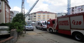 50 Metre Yüksekteki Vinçte Ayağı Sıkışan Görevliyi İtfaiye Kurtardı