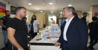 Uğur Işılak Ve Başkan Tahmazoğlu, Kazada Yaralananları Ziyaret Etti