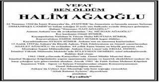 Kendi Ölüm İlanını Veren Halim Ağaoğlu Son Yolculuğuna Uğurlandı