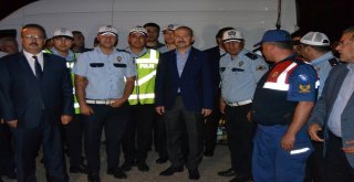 Bakan Soylu Trafik Denetimine Katıldı