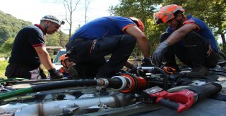 İtfaiye Teşkilatından ‘Trafik Kazalarına Müdahale Eğitimi