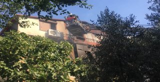 Ümraniyede Bir Apartmanda Yangın Çıktı
