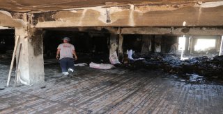 Yangın Sonrası Temizlik Çalışmaları Başladı