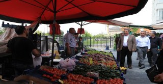 Başkan Palancıoğlu, Pazar Esnafıyla Buluştu