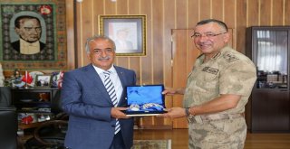 Tümgeneral Güray Alpardan Rektör Çomaklıya Veda Ziyareti
