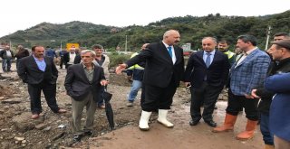 Trabzonun Araklı İlçesinde Selden Sonra Hasar Tespit Çalışmaları Başladı