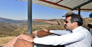 Vali Güzeloğlu Licedeki Üs Bölgelerinde İncelemelerde Bulundu