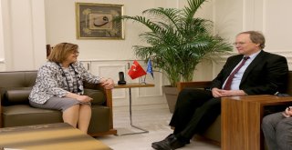 Fatma Şahin, Ab Türkiye Delegasyon Başkanı Büyükelçi Bergeri Ağırladı