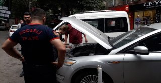 (Özel) Otomobilin Motor Kısmına Giren Kedi Herkesi Seferber Etti