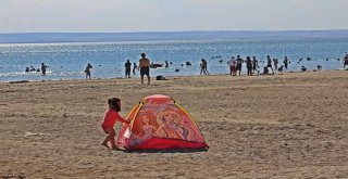 Bozkırın Sahilinde Bayram Sonrası Yoğunluk