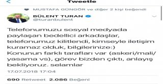 Bedelli Detaylarını Açıklayan Turanın Telefonları Kilitlendi