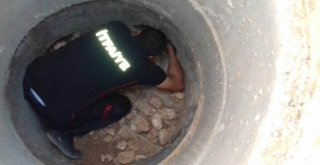 İtfaiye Erlerinden Keçi Kurtarma Operasyonu