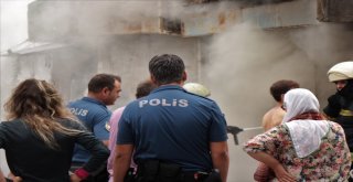 Samsunda Saman Yüklü Depo Yangını