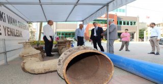 Turgutluda Su Kesintilerine Sebep Olan Eski Vana Sergilendi