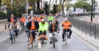 Karaköy-Kabataş Arasında Bisiklet Yolu İçin Keşif Turu Yapıldı