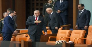 Cumhurbaşkanı Recep Tayyip Erdoğan, Yemin Töreninin Yapılacağı Tbmm Genel Kuruluna Geldi.