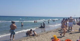 (Özel) Kurban Bayramında Sahiller Doldu Taştı