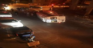 Alkollü Minibüs Şoförü Kırmızı Işıkta Geçip Otomobile Çarptı