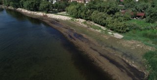 Hızla Çekilen İznik Gölü Havadan Görüntülendi