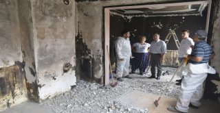Tepebaşı Belediyesinden Evi Yanan Aileye Yardım Eli