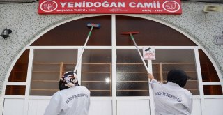 Bozüyükteki Camiler Bayrama Hazırlandı