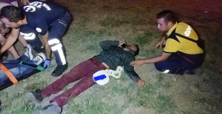 Kaza Yapınca Aracına Çarpan Motosikletteki Şahıslar Akrabası Çıktı