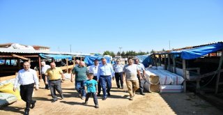 İnegöl Hayvan Pazarına Başkan Tabandan Ziyaret