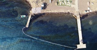 Foçada Denizdeki Kirlilik Havadan Görüntülendi